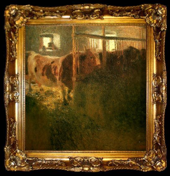 framed  Gustav Klimt kor i ett stall, ta009-2